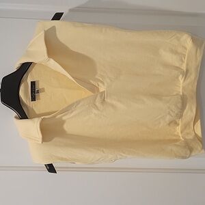 ​☀️ Blue Blush Pastel Yellow Lounge Set - 2 Piece Shorts & Polo Top